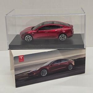 Tesla Model 3 Car in Plastic Display Case Collectible